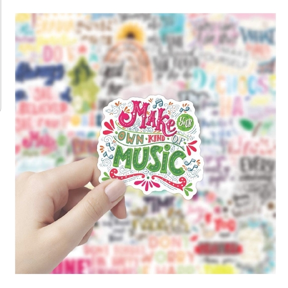 50 Stickers | Choose Happy | Gloss Finish | Brand New - Picture 2 of 9